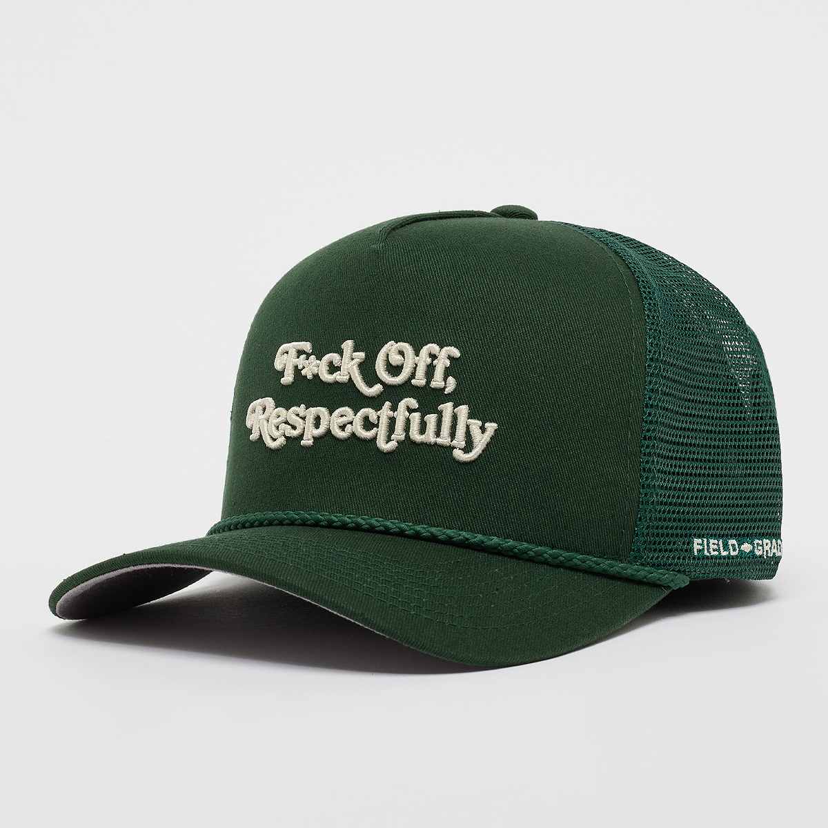 Field Grade, Respectfully Twill Mesh Trucker, green