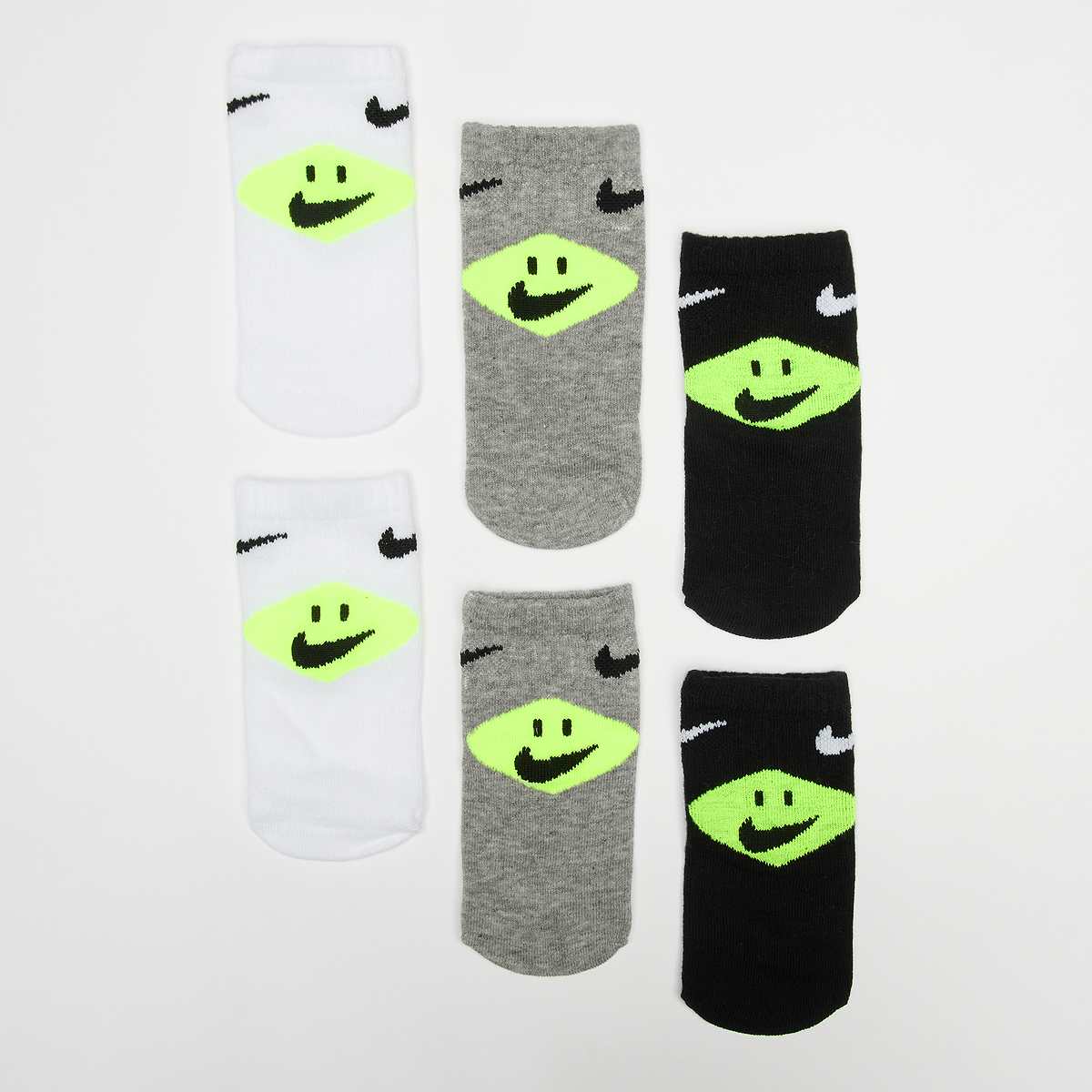 Nike Unisex Multicolor 6 Pack - Infant Smiley Ankle Socks