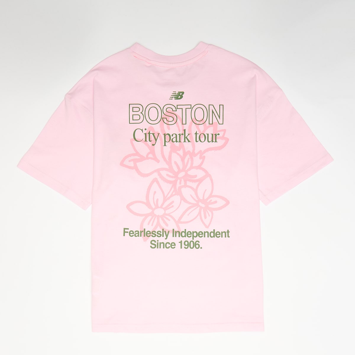 Boston Floral Graphic Tee Light Raspberry