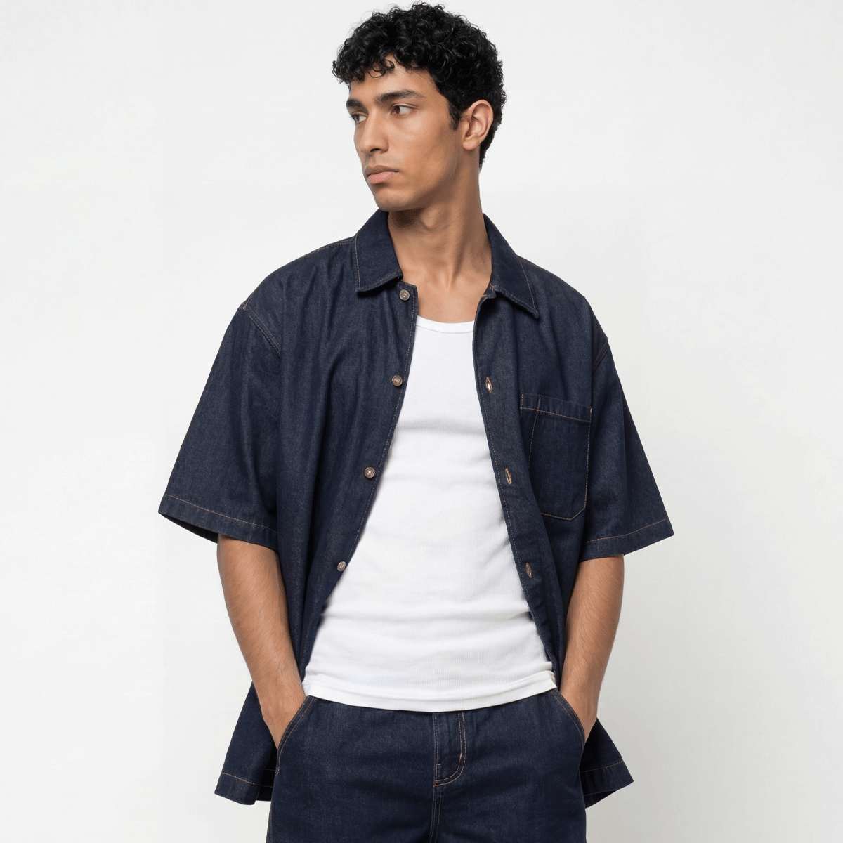Denim Shortsleeve Shirt | SNIPES
