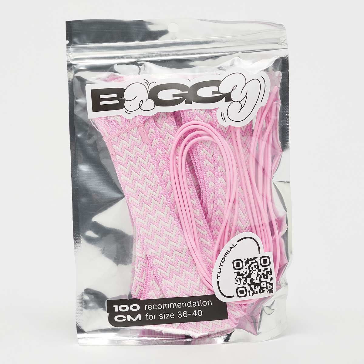 Baggy Różowy Tape Laces 100Cm