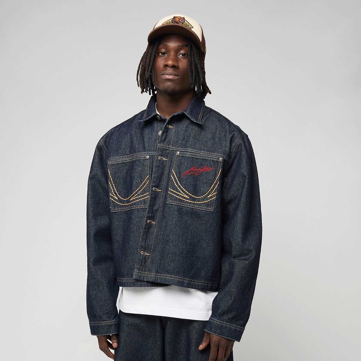 Kani Jeans Cropped Rinsed Denim Jacket | SNIPES