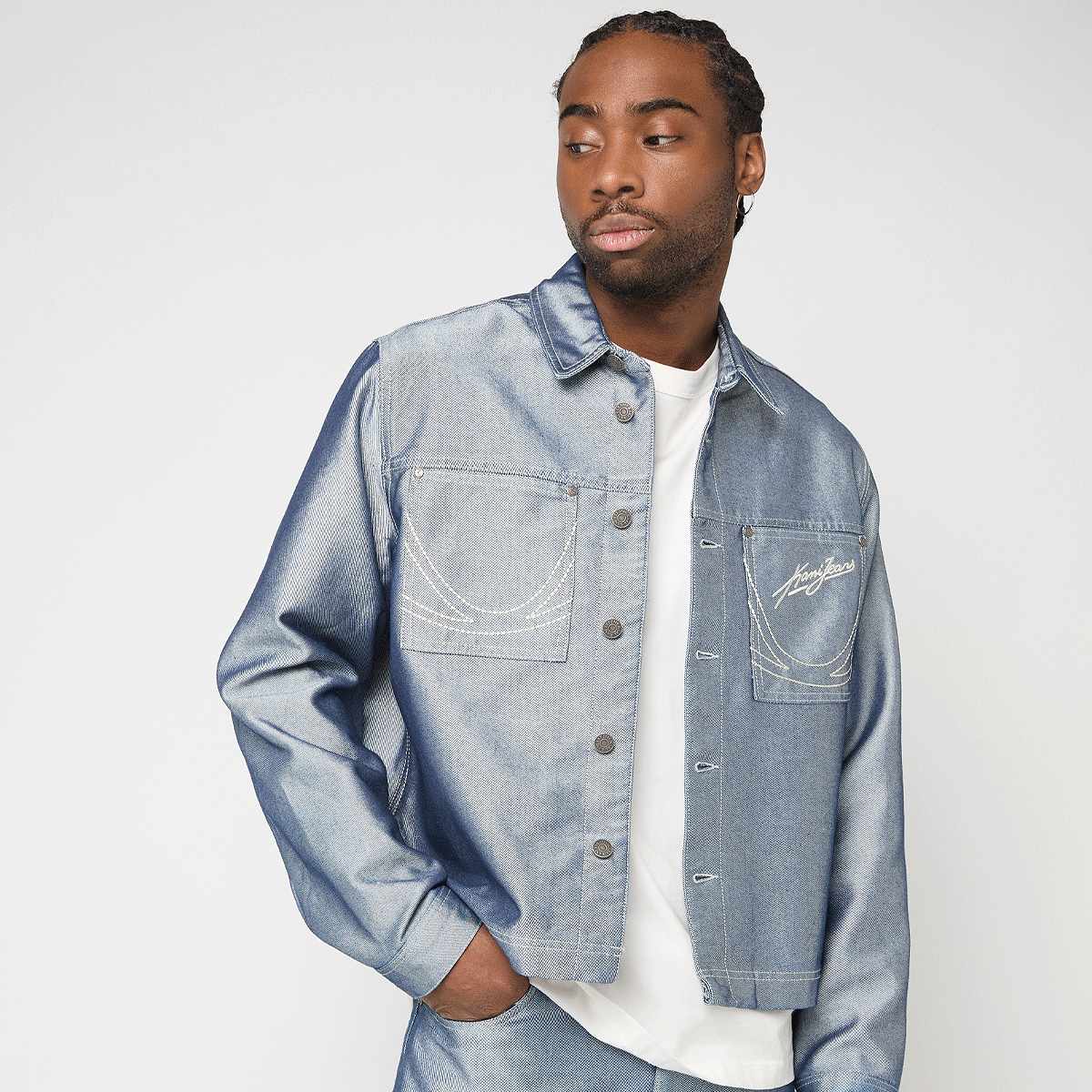 Jeans Cropped Silver Denim Jacket | SNIPES