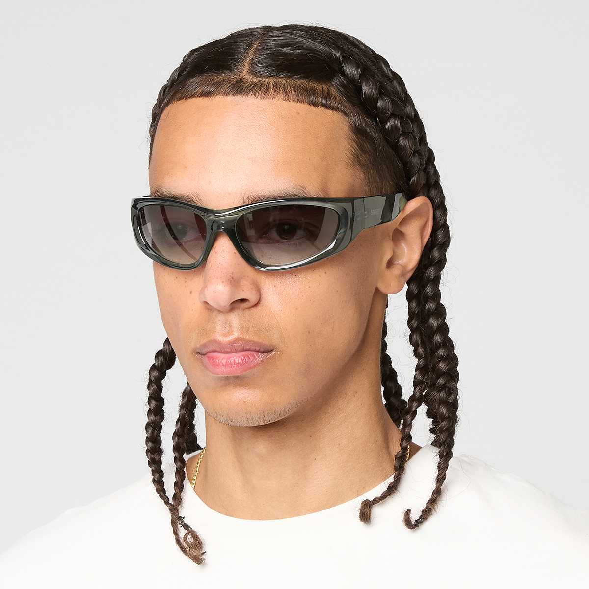 Snipes Retro Oval Shaped Sunglasses