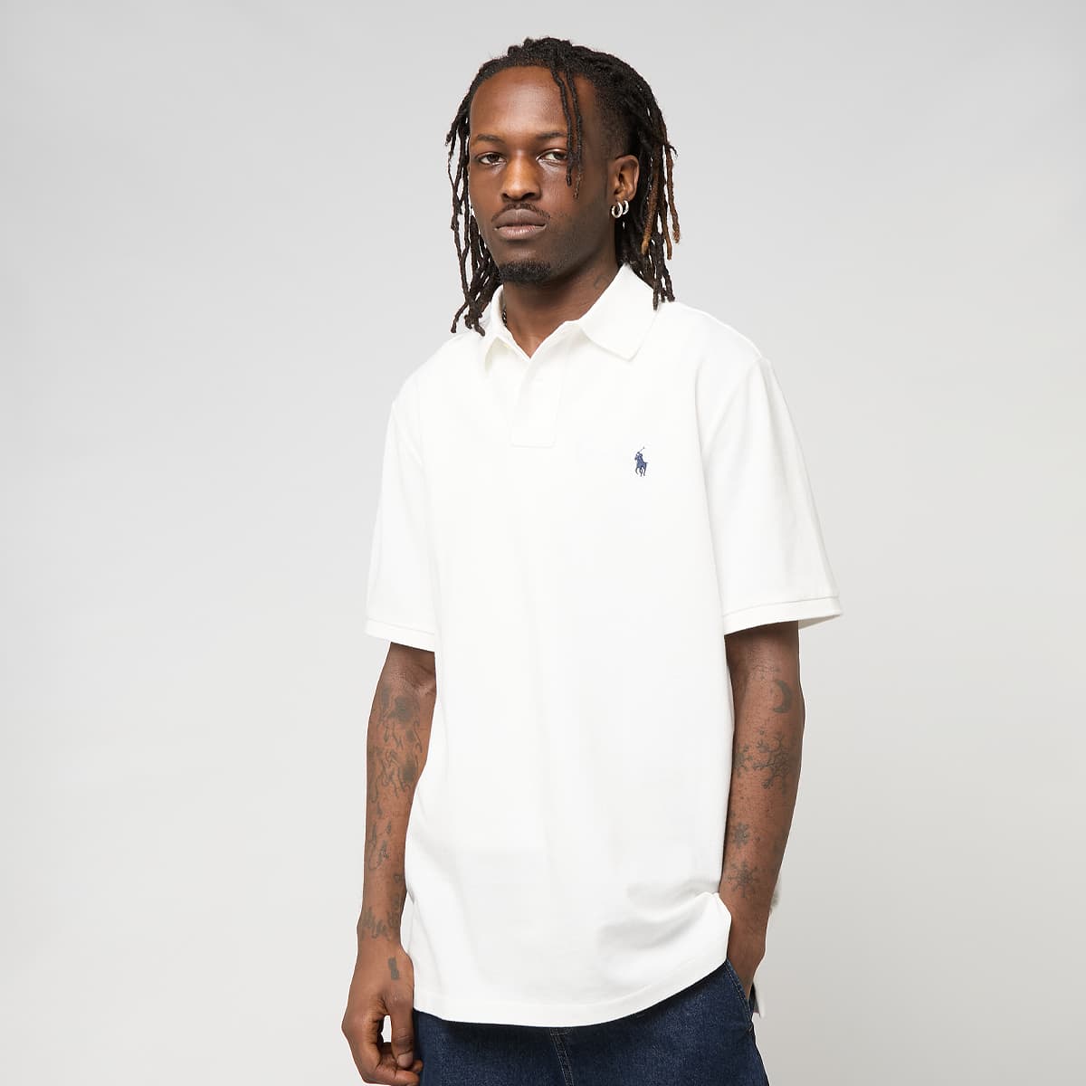 Polo Ralph Lauren Homem Branco Piqué Poloshirt