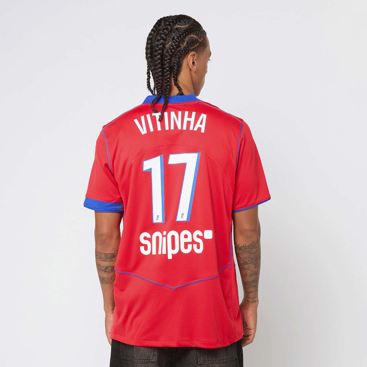 Nike Vitinha No. 17 PSG Third Stadium 2025 26 Unisex Trainingspakken rood Maat S Kleding