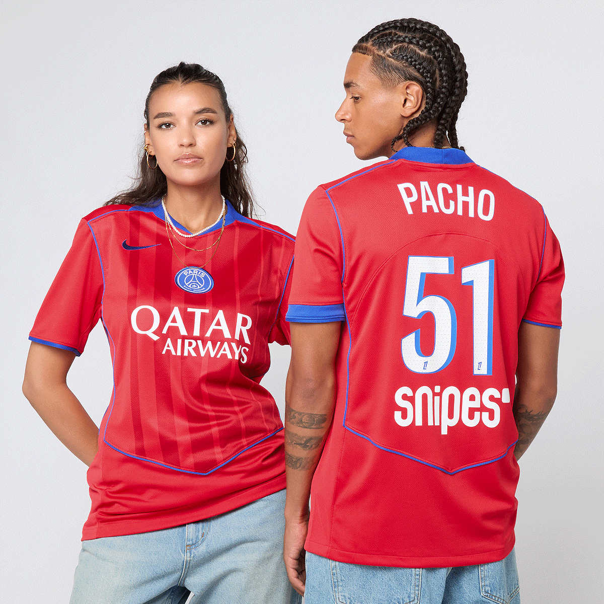 Nike Pacho No. 51 PSG Third Stadium 2025 26 Unisex Trainingspakken rood Maat S Kleding