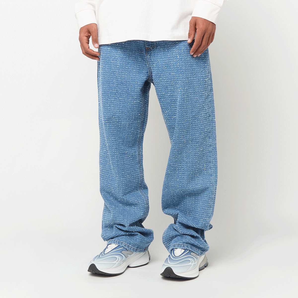 2Y STUDIOS Adrik Basic Baggy Jeans Herren Hosen blau Größe 30 Bekleidung