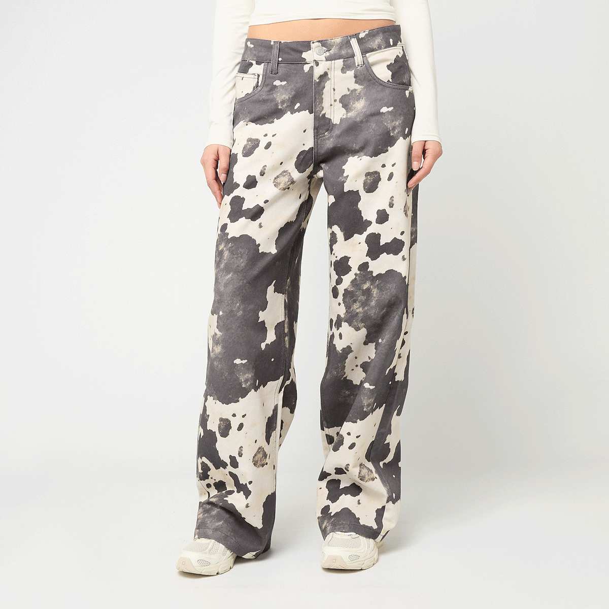Decibel Wielokolorowy Cow Print Baggy Pants