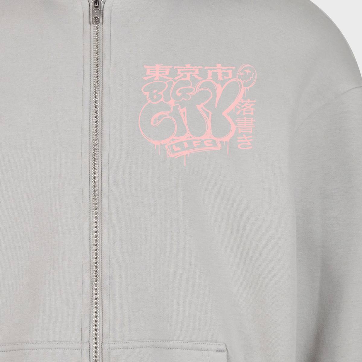 Mister Tee Tokyo City Life Fluffy Zip Hoody — foto 4
