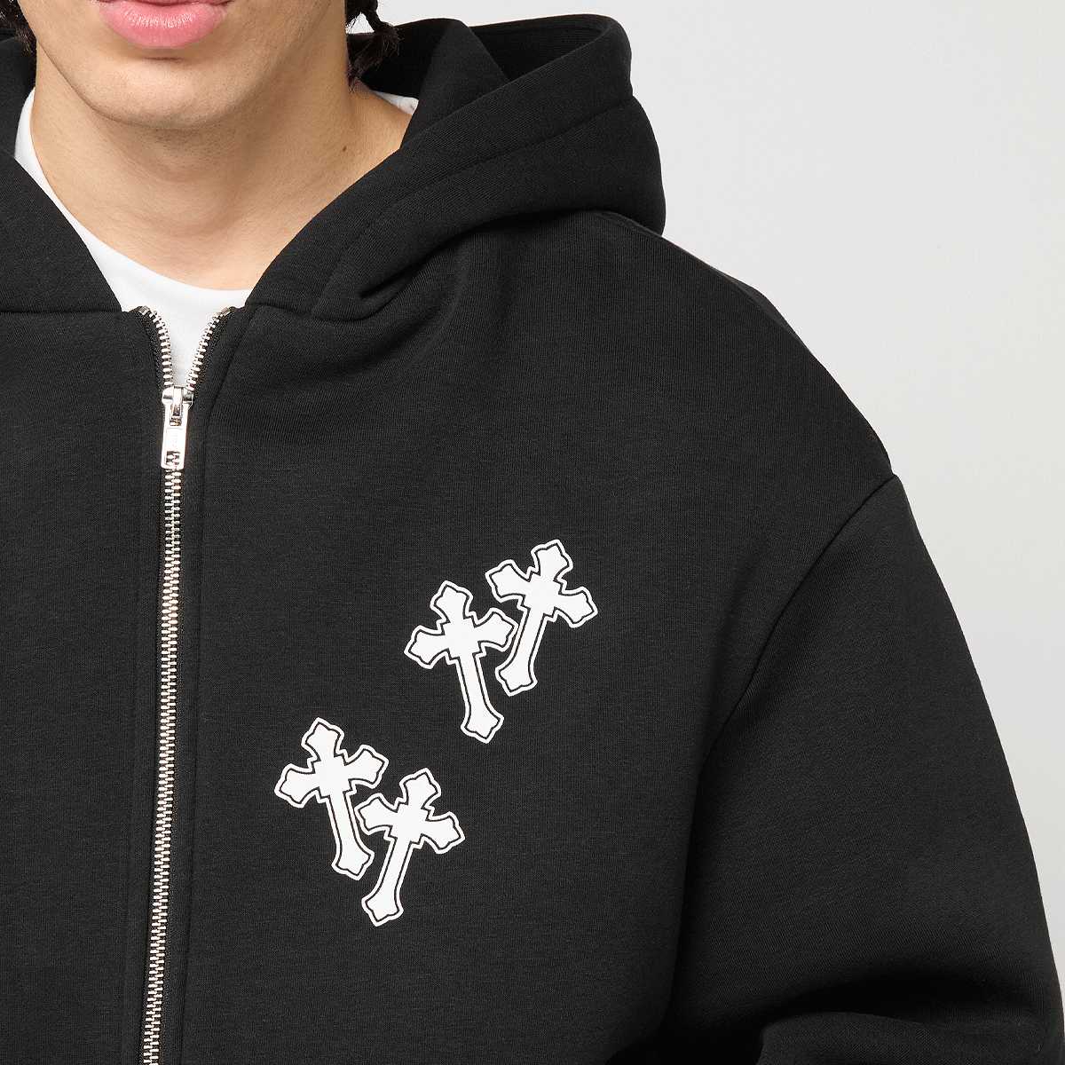 Mister Tee Mary Cross Fluffy Zip Hoody — foto 4