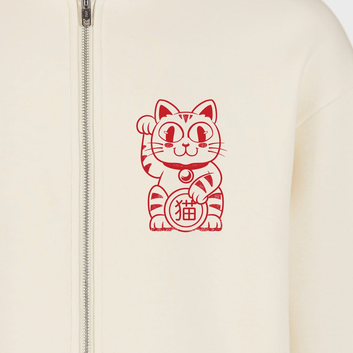 Mister Tee Good Luck Cat Fluffy Zip Hoody — foto 4
