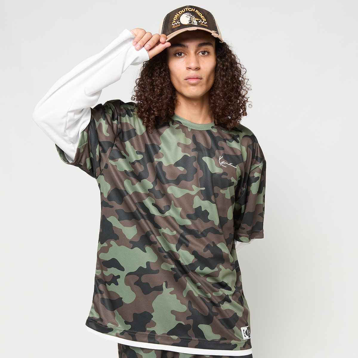 Signature Camo Mesh Layered Longsleeve
