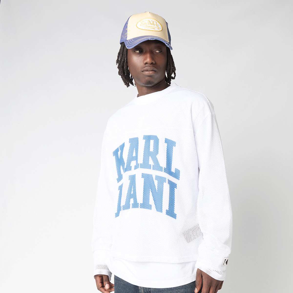 Stencil Mesh Boxy Longsleeve