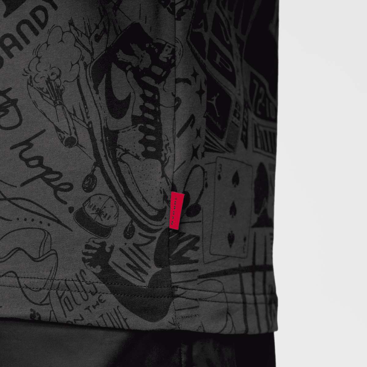 Jordan Brooklyn T-Shirt 'Sail University Red' — foto 4
