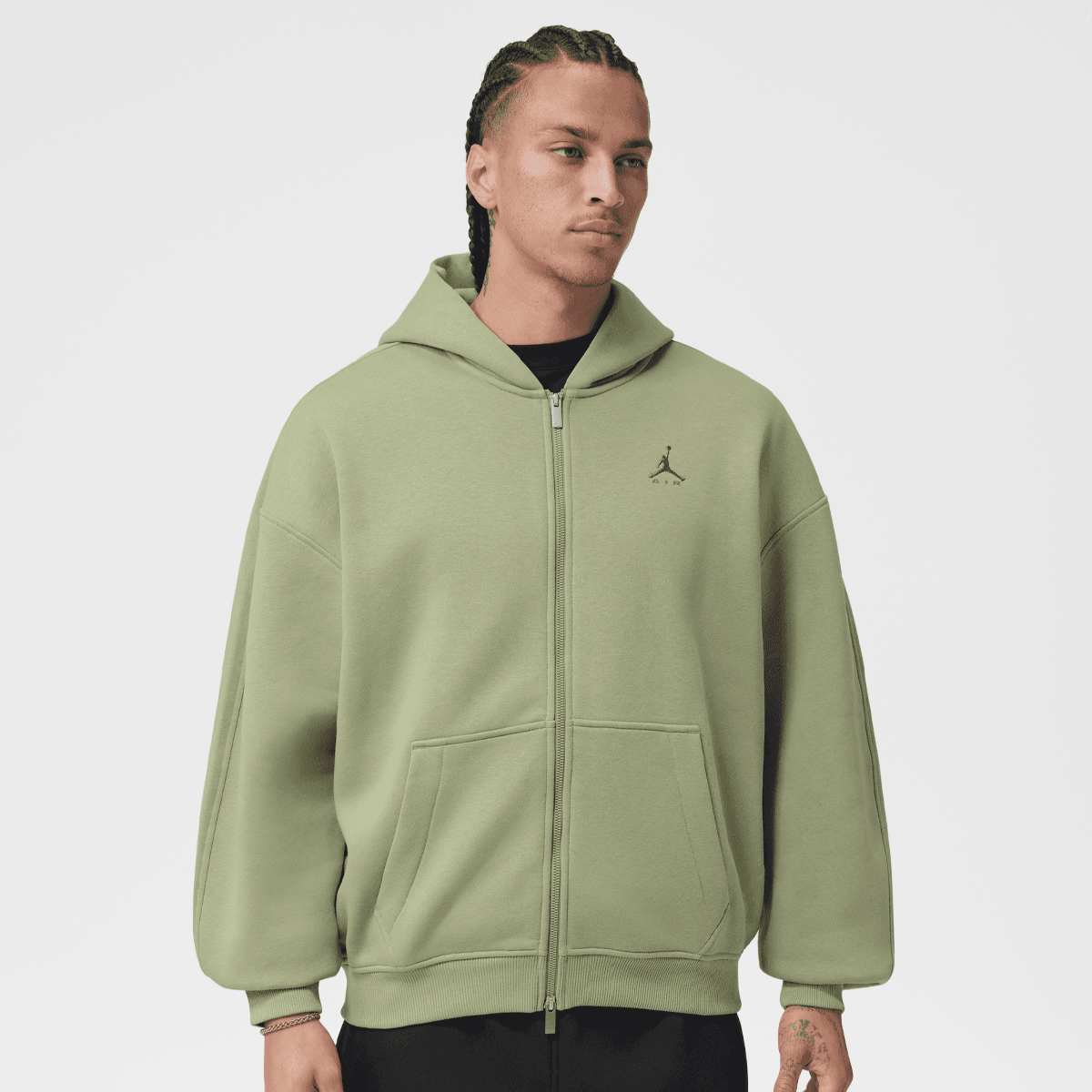 Brooklyn Oversized Fleece Full Zip Basketball