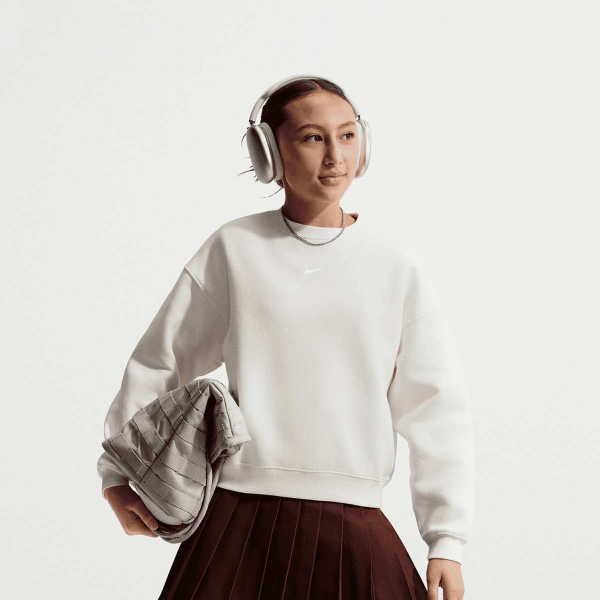 Sportswear Studio Boxy Fleece Crew-Neck