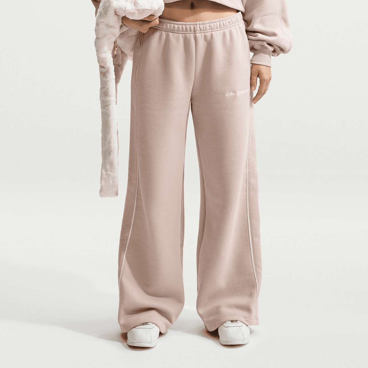 Studio Fleece Medium Weight Mid-Rise Wide Leg