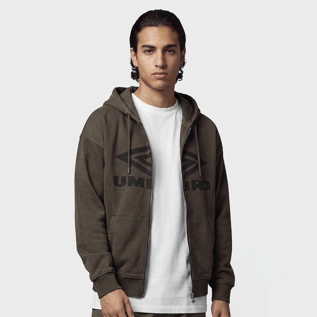 Umbro Washed Zip Through Hoodie