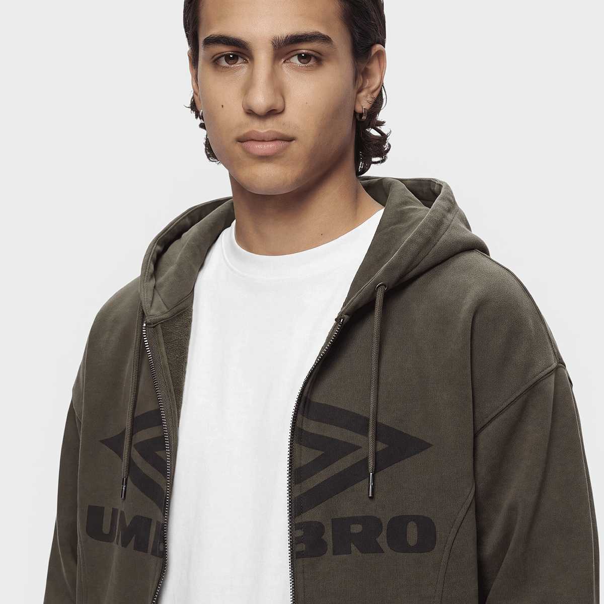 Umbro Washed Zip Through Hoodie — photo 3