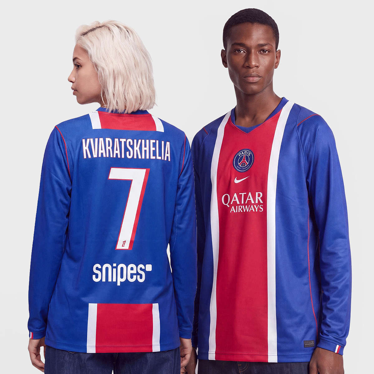 Kvaratskhelia / No. 7 / PSG Dri-FIT Jersey Longsleeve Home Stadium