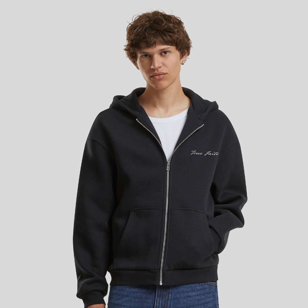 Mister Tee True Faith Fluffy Zip Hoody — foto 2