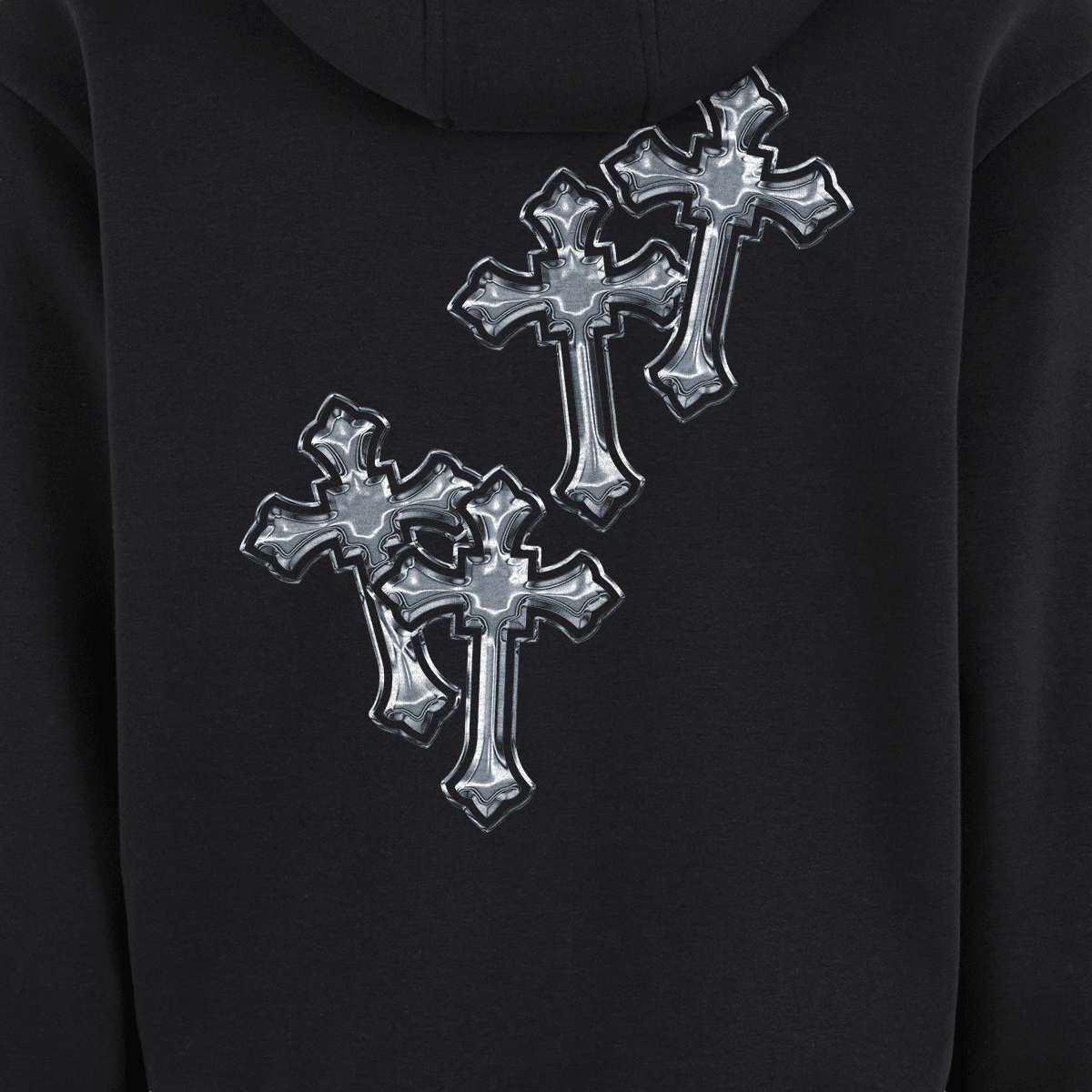 Mister Tee Six Crosses Fluffy Zip Hoody — foto 3