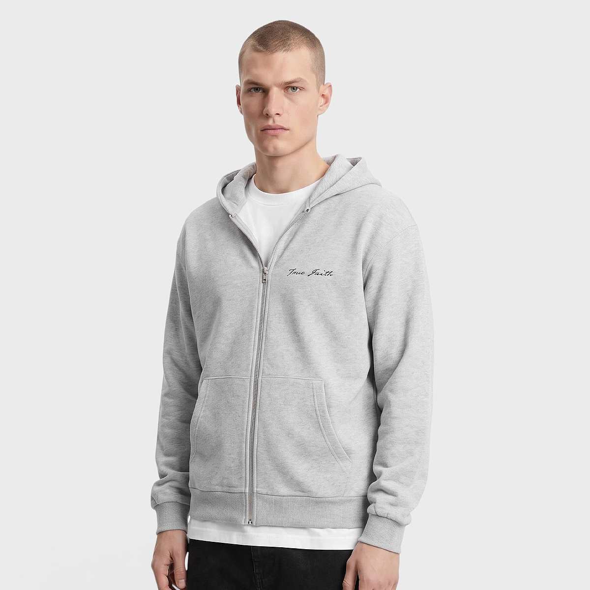 True Faith Fluffy Zip Hoody