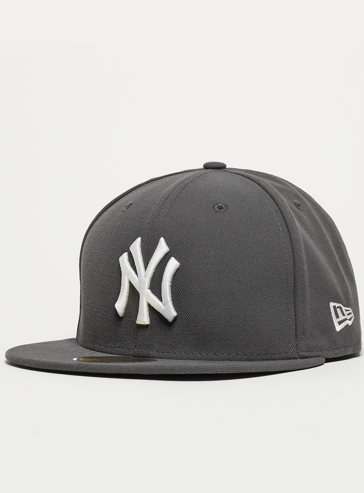 New Era, Fitted-Cap 59Fifty Basic MLB New York Yankees, grey, Image 1 of 3