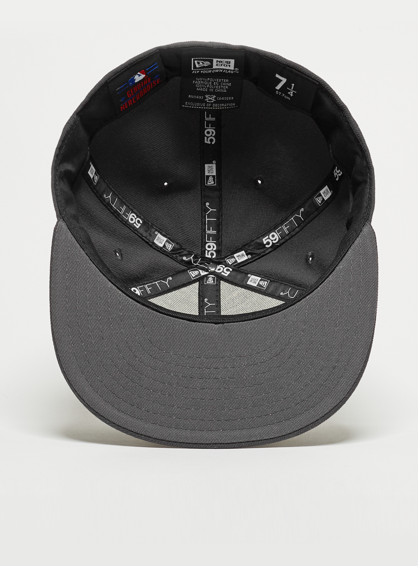New Era, Fitted-Cap 59Fifty Basic MLB New York Yankees, grey, Image 3 of 3
