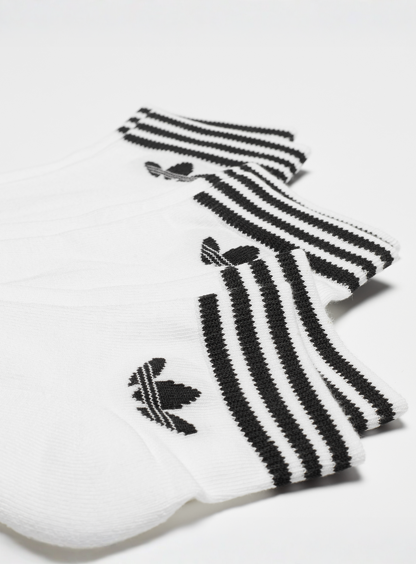 adidas Originals, 3 PACK - adicolor Trefoil Ankle Socks, white, Image 2 of 2