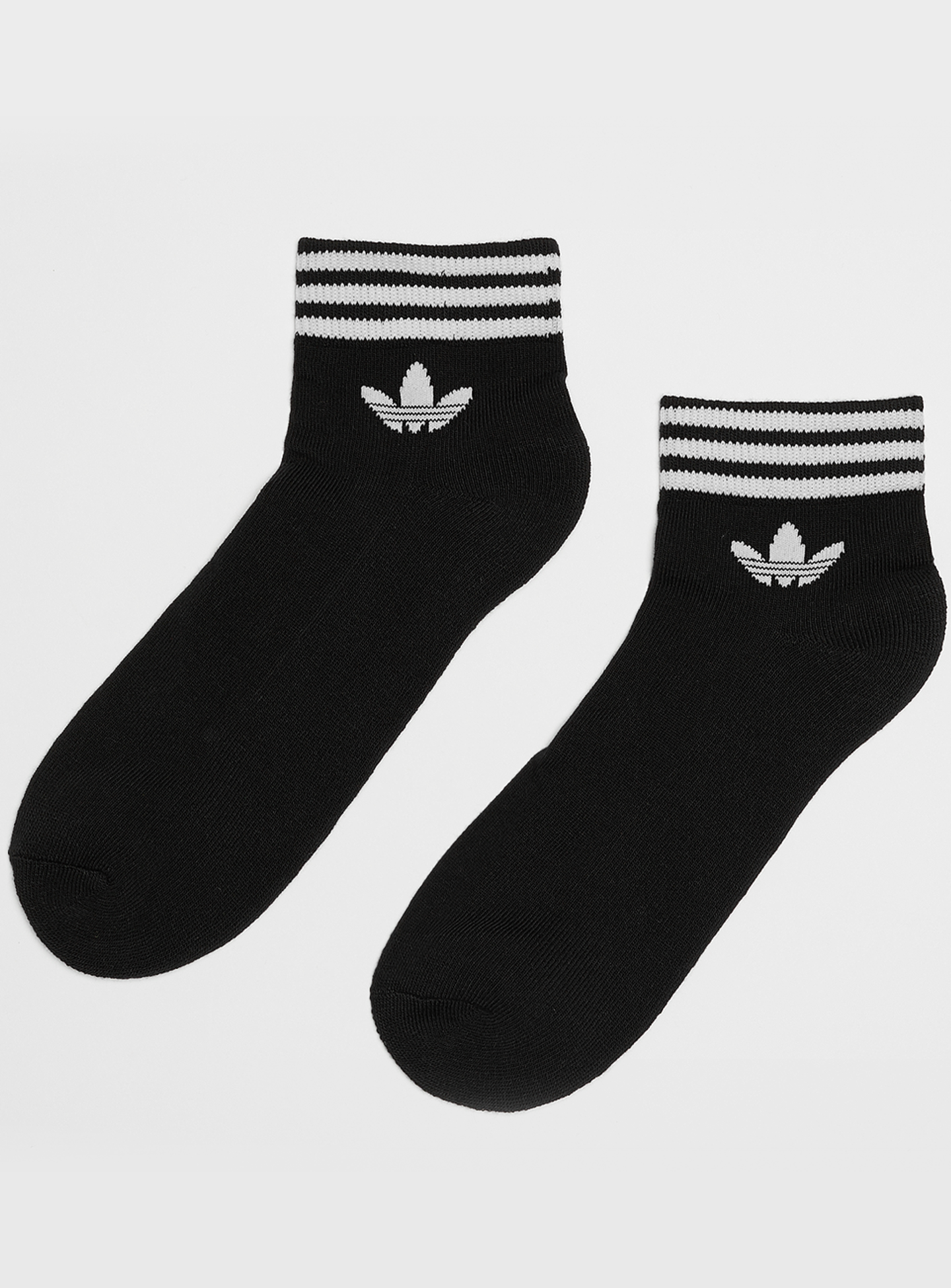 adidas Originals, 3 PACK - adicolor Trefoil Ankle Socks, black, Image 1 of 3