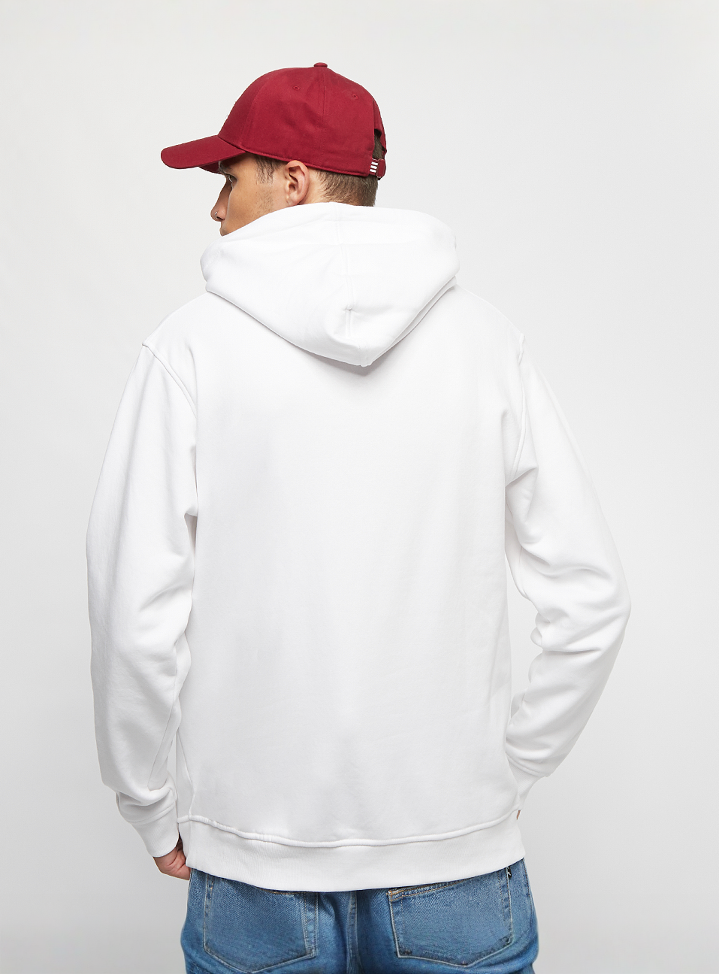 SNIPES, Hooded-Sweatshirt Box Logo, white, Image 2 of 5