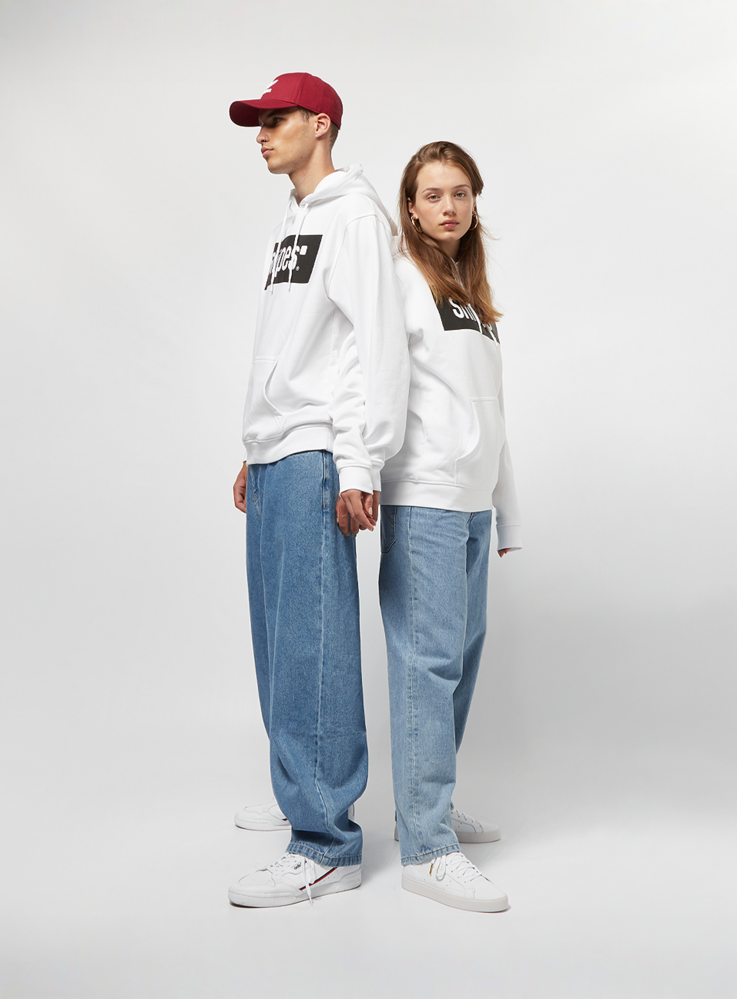 SNIPES, Hooded-Sweatshirt Box Logo, white, Image 4 of 5