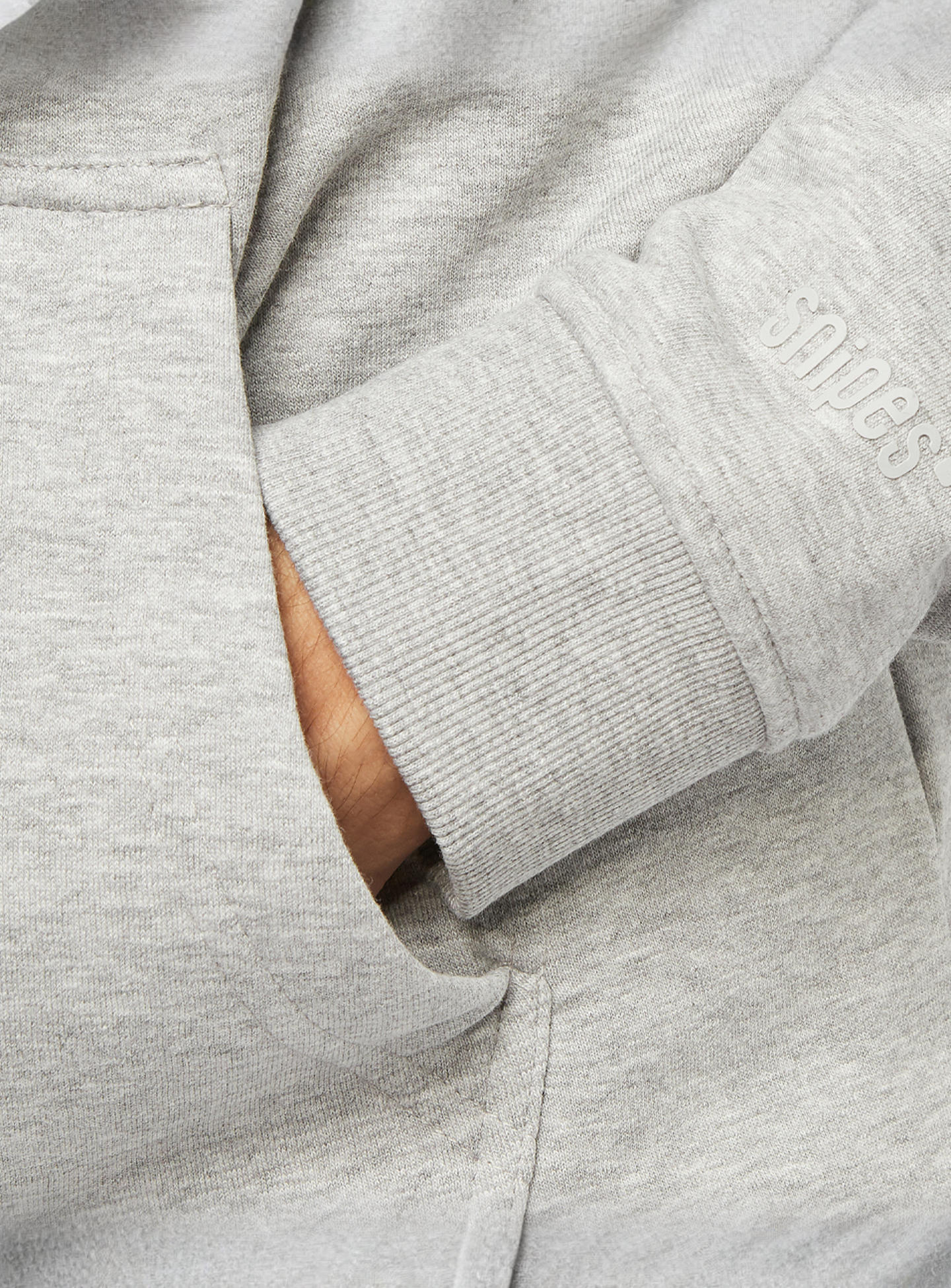 SNIPES, Hooded-Sweatshirt Box Logo, grey, Image 3 of 5