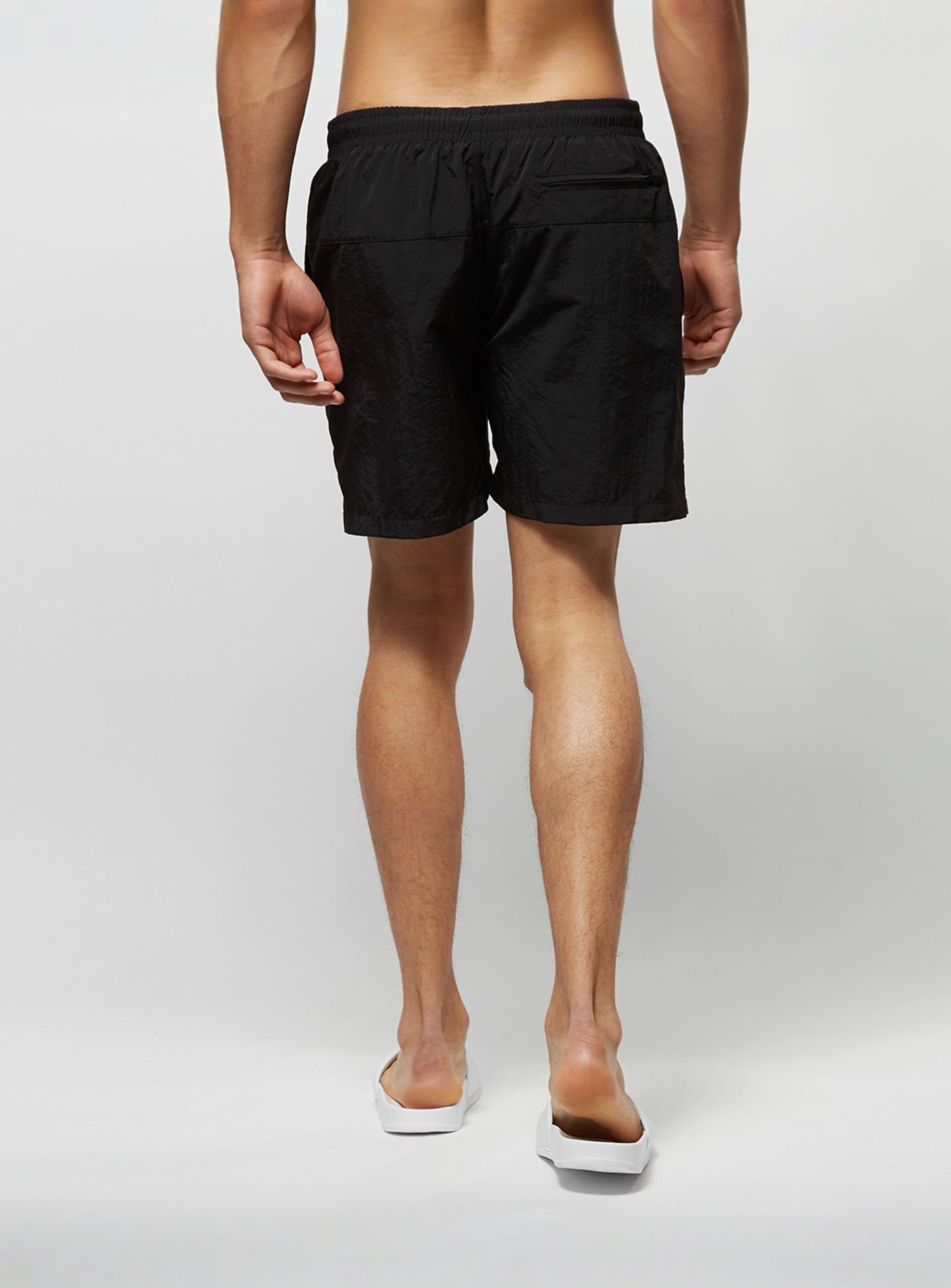 Urban Classics, Block Swim Shorts, black, Image 3 of 5