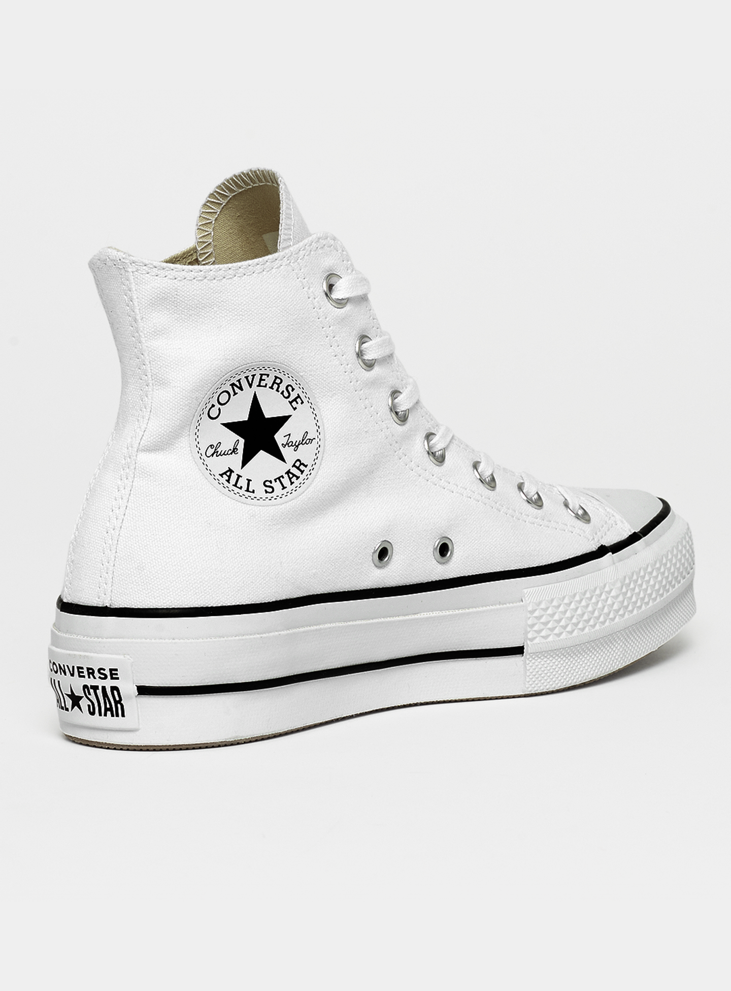 Converse, Chuck Taylor All Star Lift Hi, white, Image 3 of 5