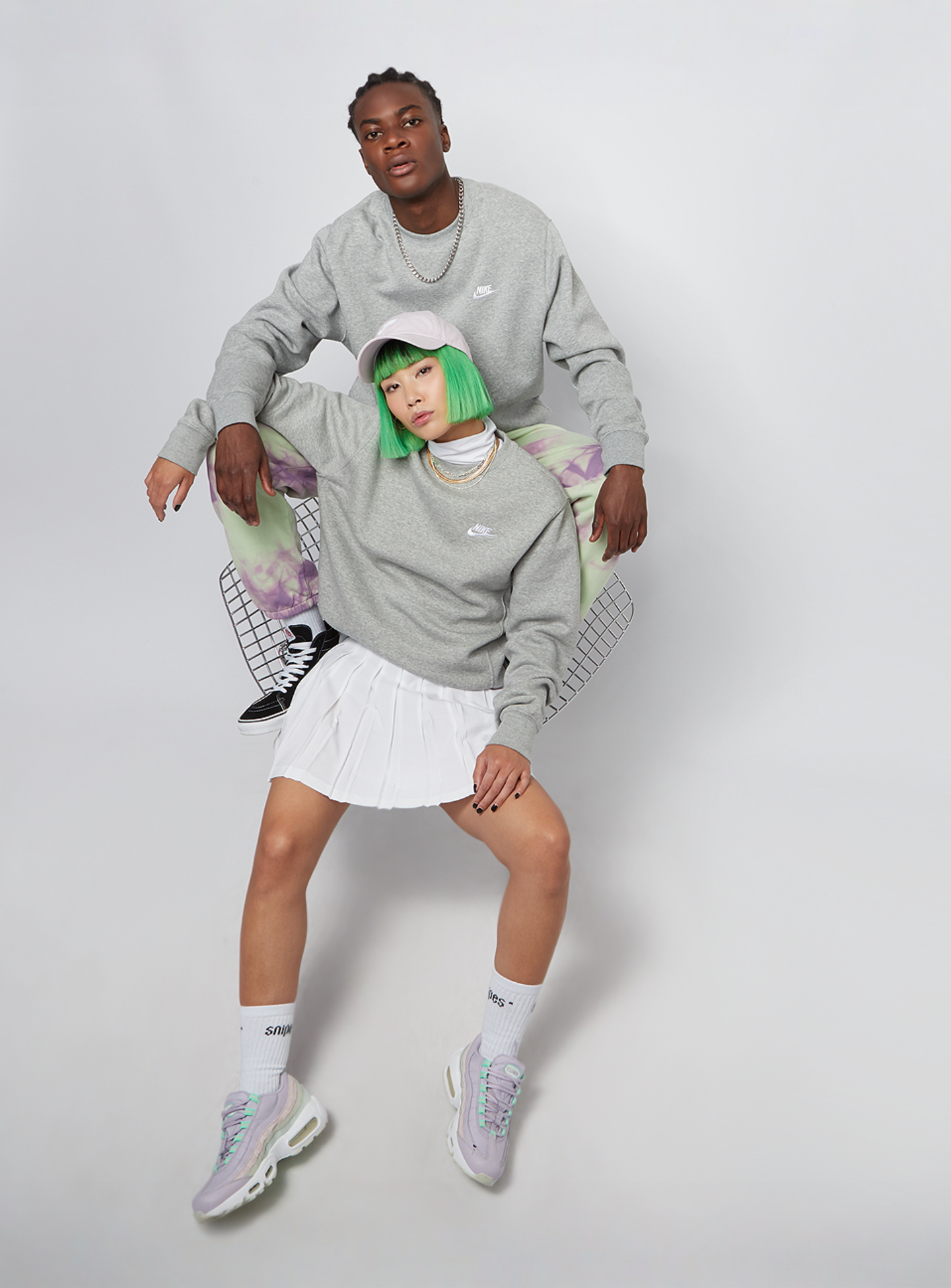 Nike, Sportswear Club Fleece Crew, grey, Image 4 of 5
