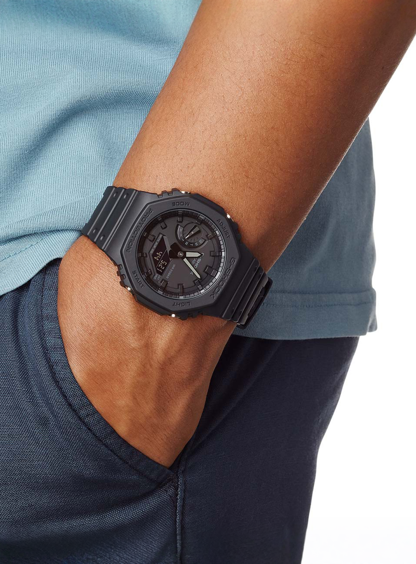 G-SHOCK, Watch GA-2100-1A1ER, black, Image 3 of 3