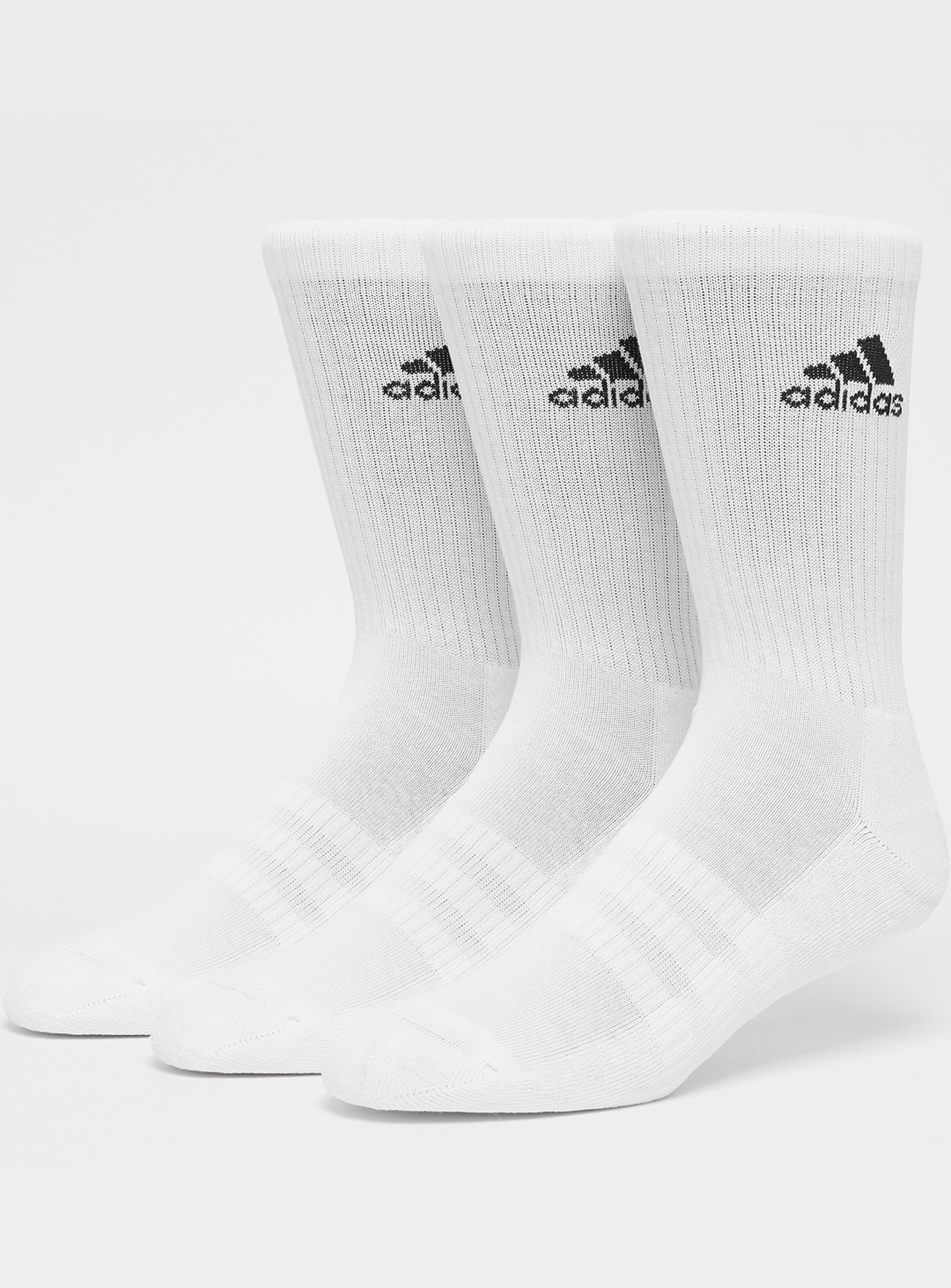 adidas Sportswear, 3 PACK - Sportswear Crew Socks, white, Image 1 of 2