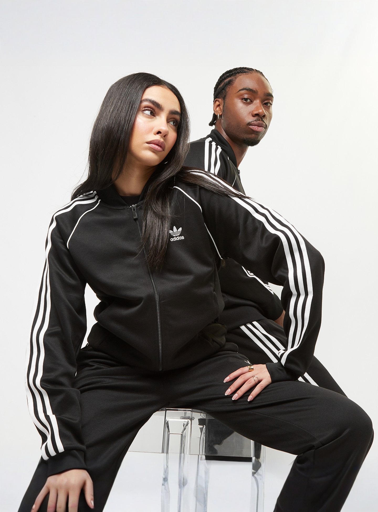 adidas Originals, adicolor Superstar Trackjacket, black, Image 1 of 5