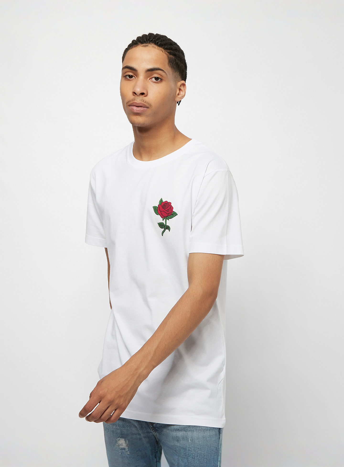 Mister Tee, Rose Tee, white, Image 1 of 2