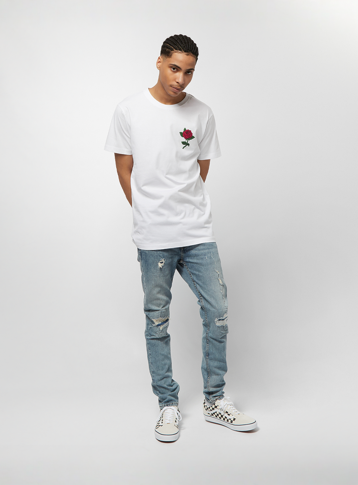 Mister Tee, Rose Tee, white, Image 2 of 2