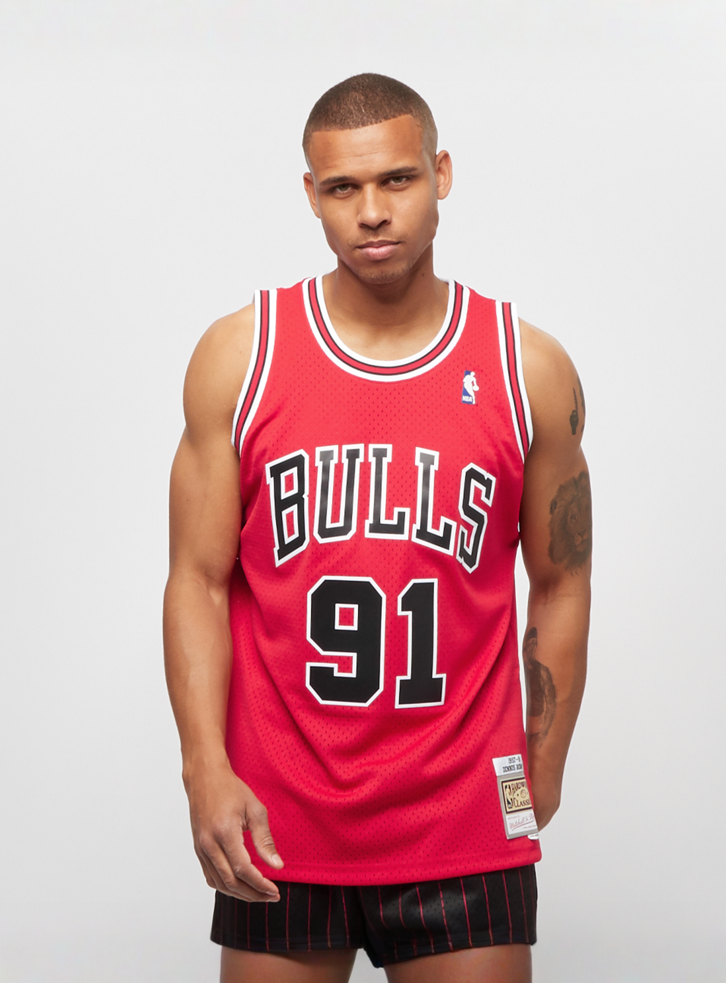 Mitchell & Ness, NBA Swingman Chicago Bulls Dennis Rodman scarlet, red, Image 1 of 5