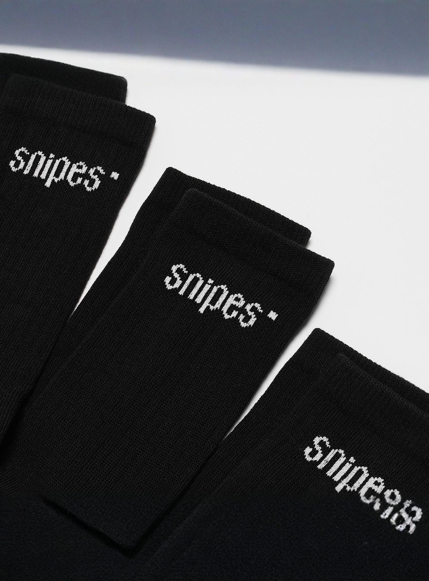 SNIPES, 3 PACK - Small Logo Essential Crew Socks, black, Image 2 of 2