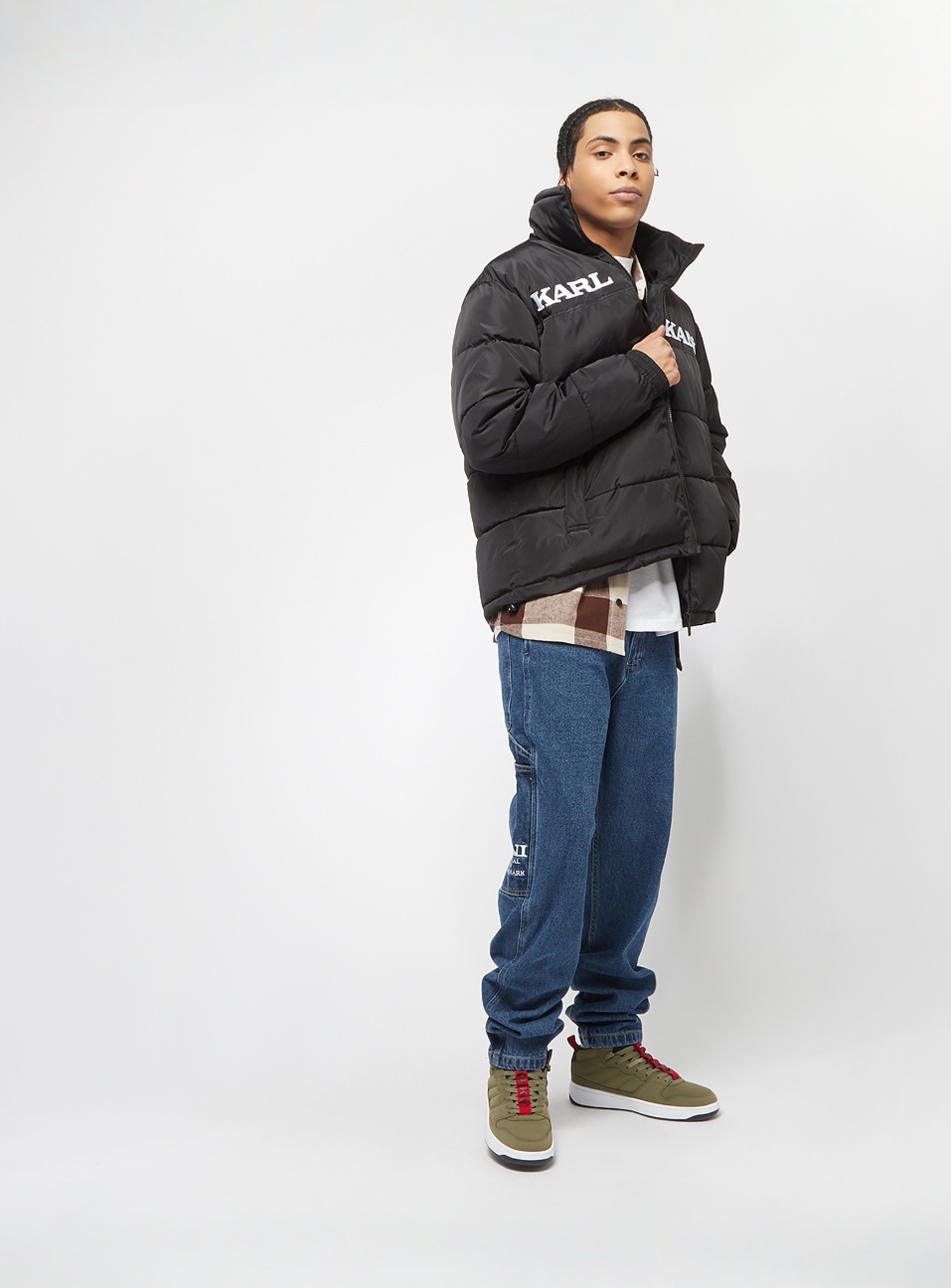 Karl Kani, Retro Essential Puffer Jacket, black, Image 6 of 6
