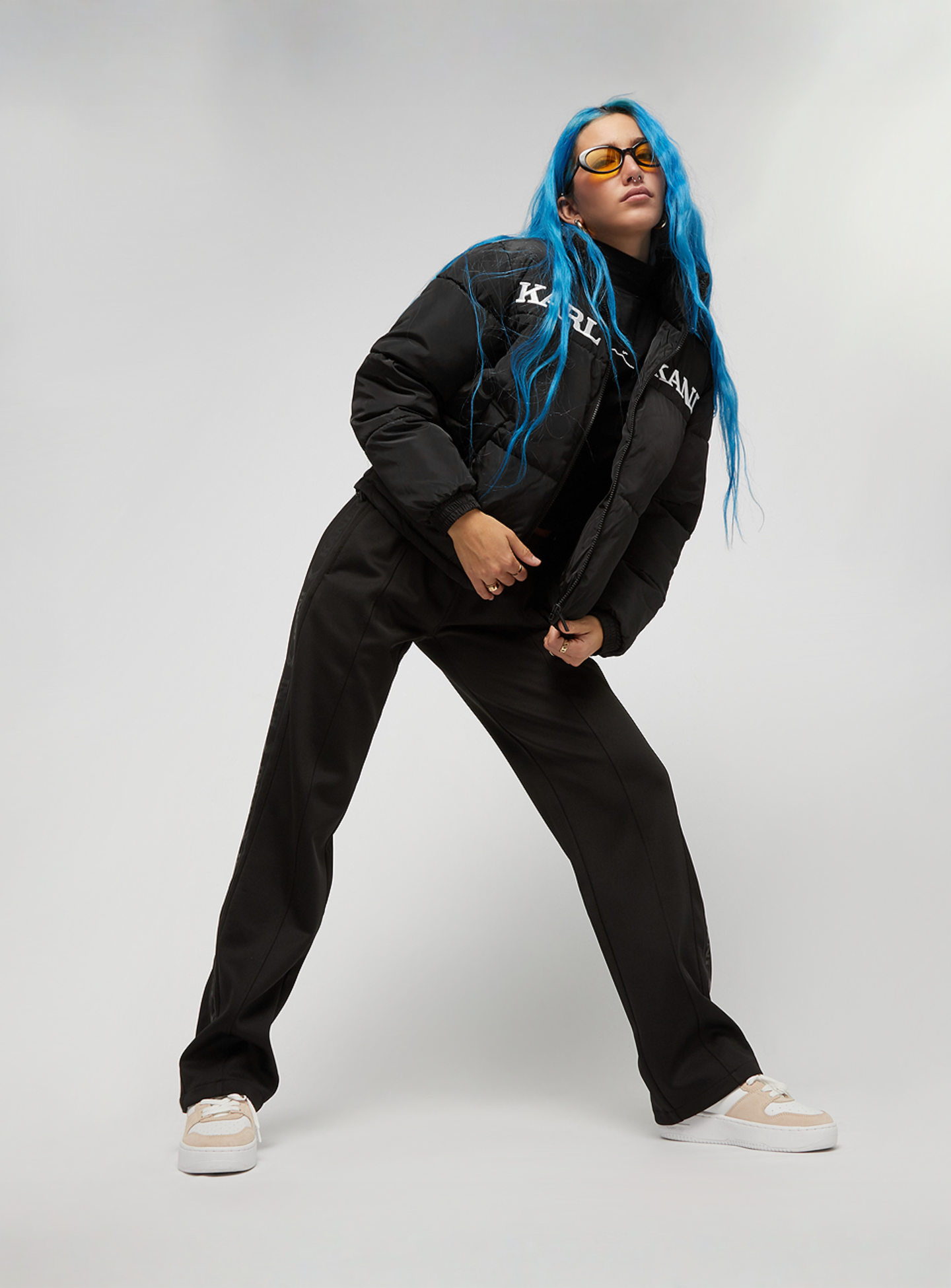 Karl Kani, Retro Essential Puffer Jacket, black, Image 5 of 5