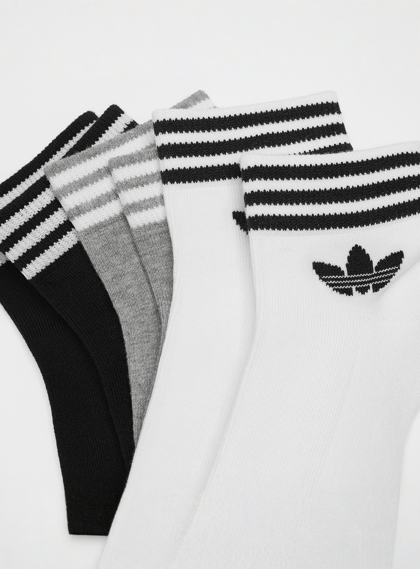 adidas Originals, 3 PACK - adicolor Trefoil Ankle Socks, multi-colour, Image 2 of 2