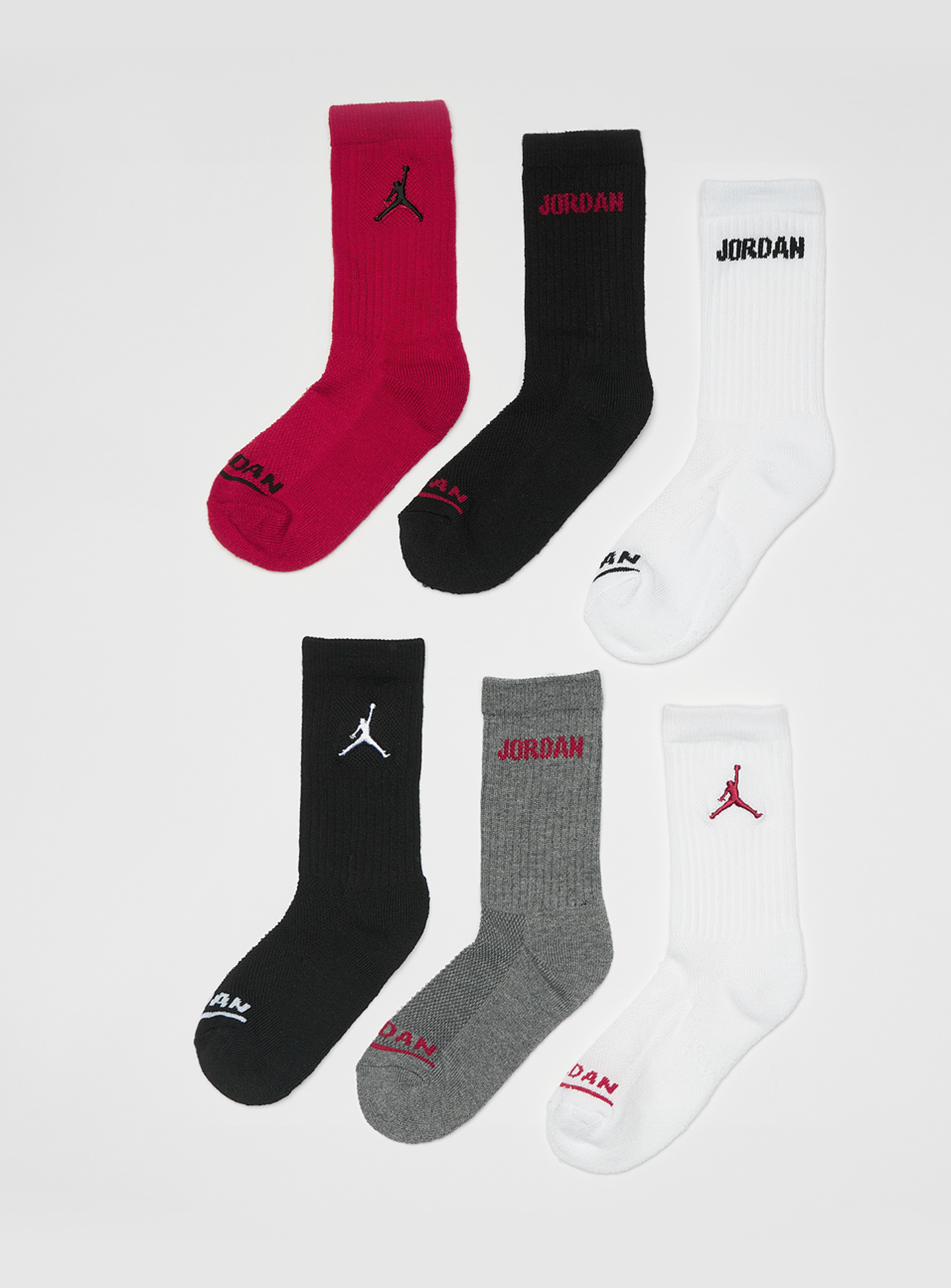 Jordan, 6 PACK - Legend Crew Socks, multi-colour, Image 1 of 2
