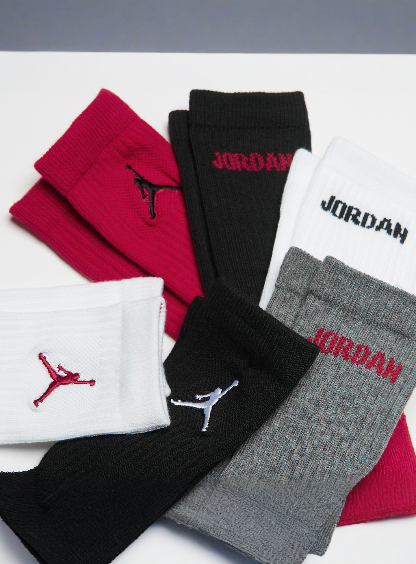 Jordan, 6 PACK - Legend Crew Socks, multi-colour, Image 2 of 2
